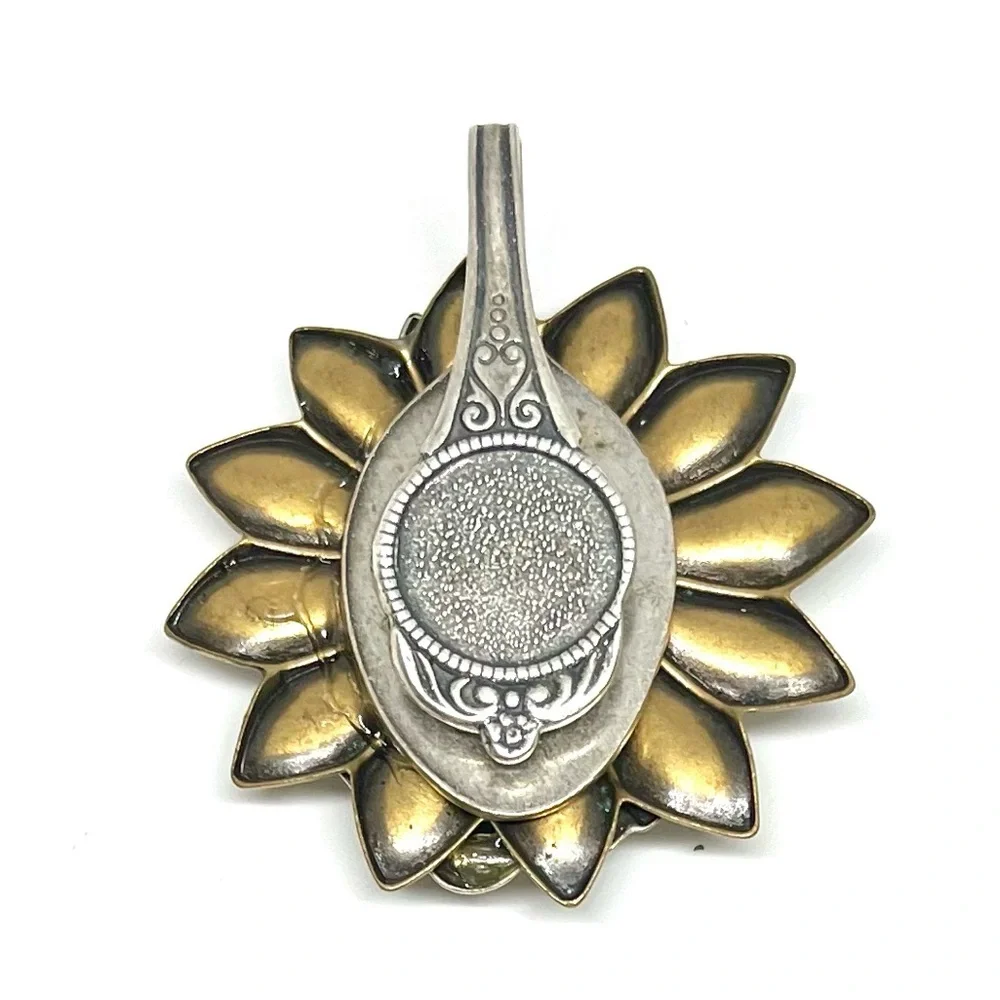 Vintage Signed Cappy Silver Spoon Pendant